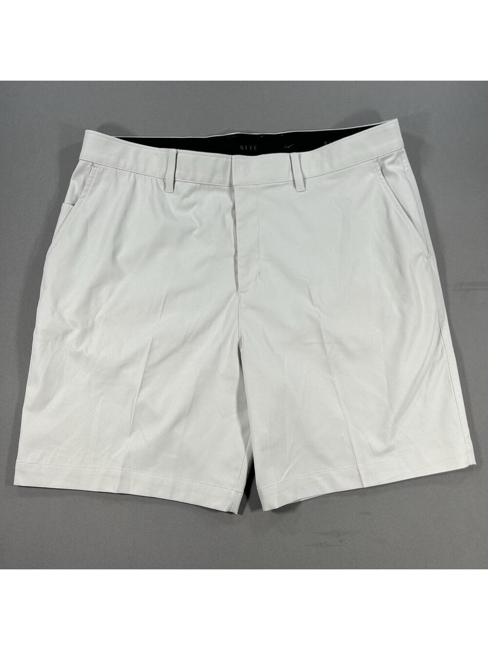 Nike Golf Shorts Pleated Khaki Tan Chino Dri-Fit Men's Size 40